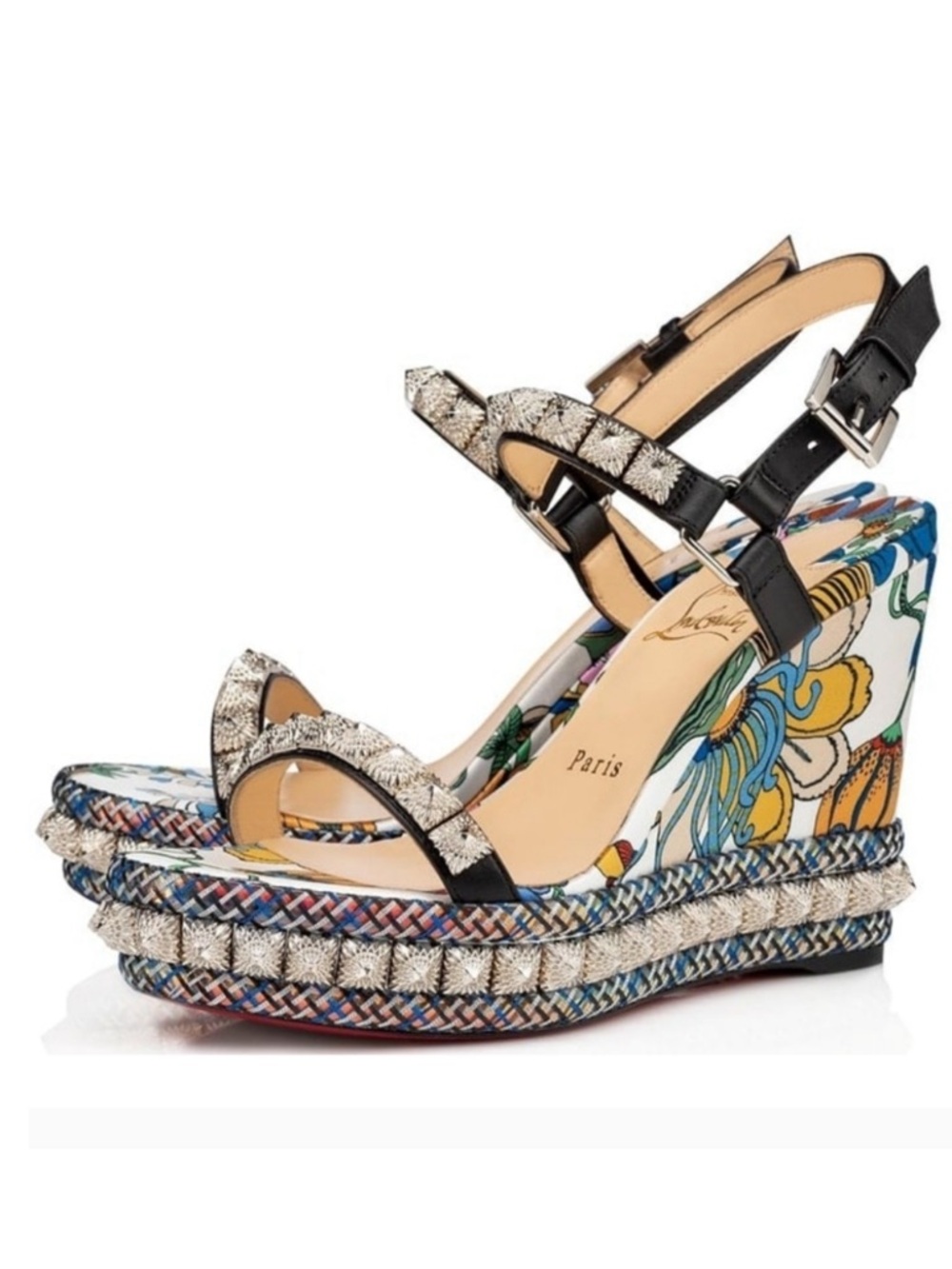 Christian Louboutin PIRA RYAD 110 CALF/CREPE SATIN BOTA RETAIL 995